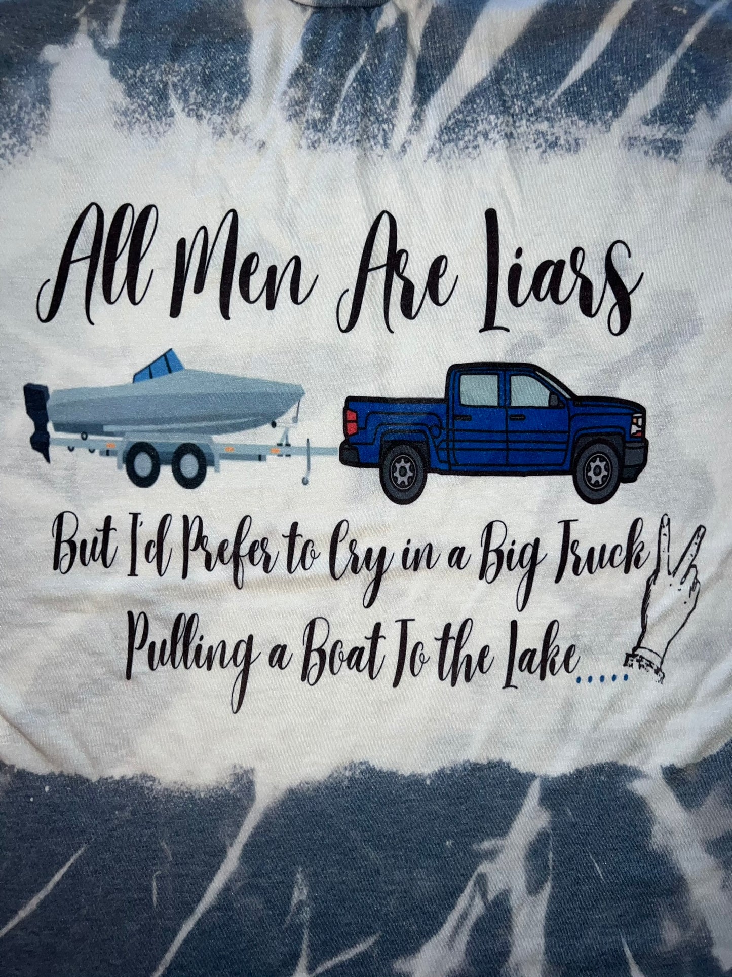 All Men Are Liars- Bleached T-Shirt